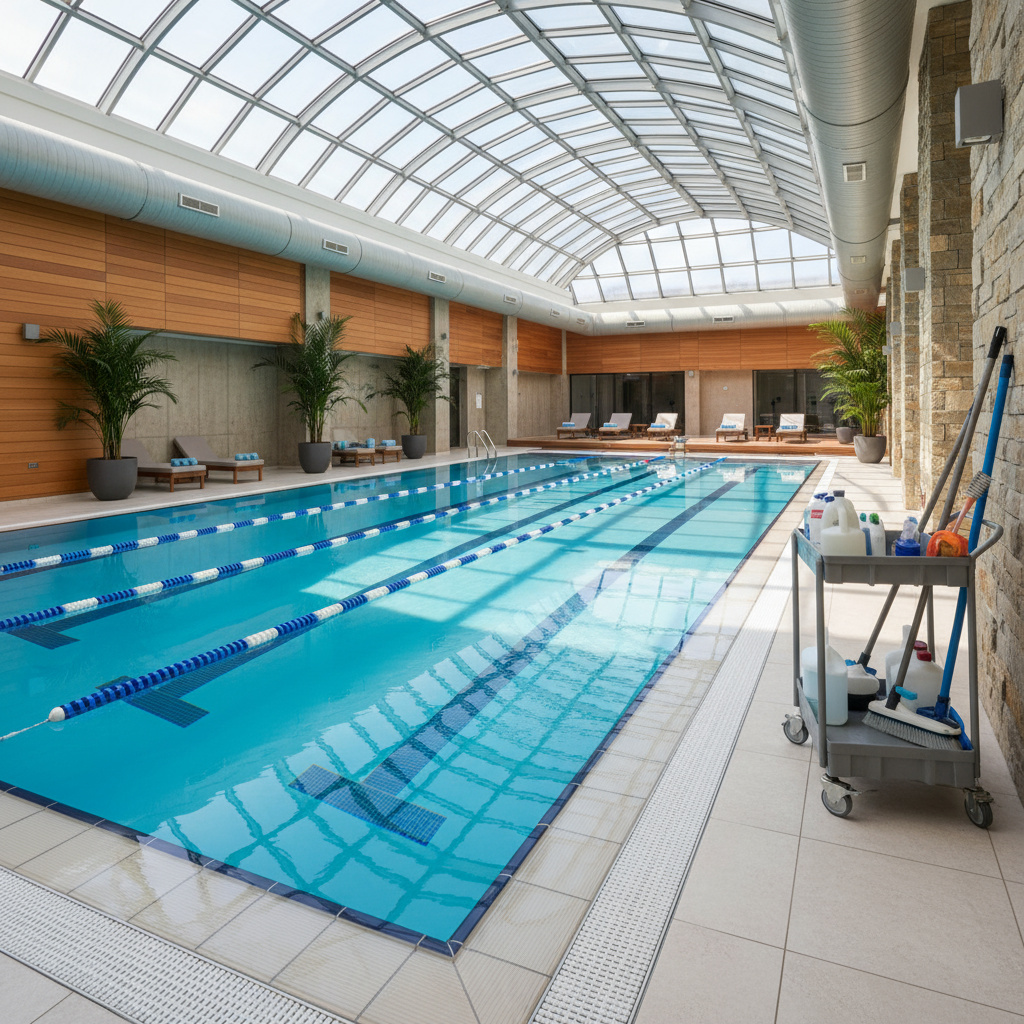 Gewerblicher Innenpool mit Wartung